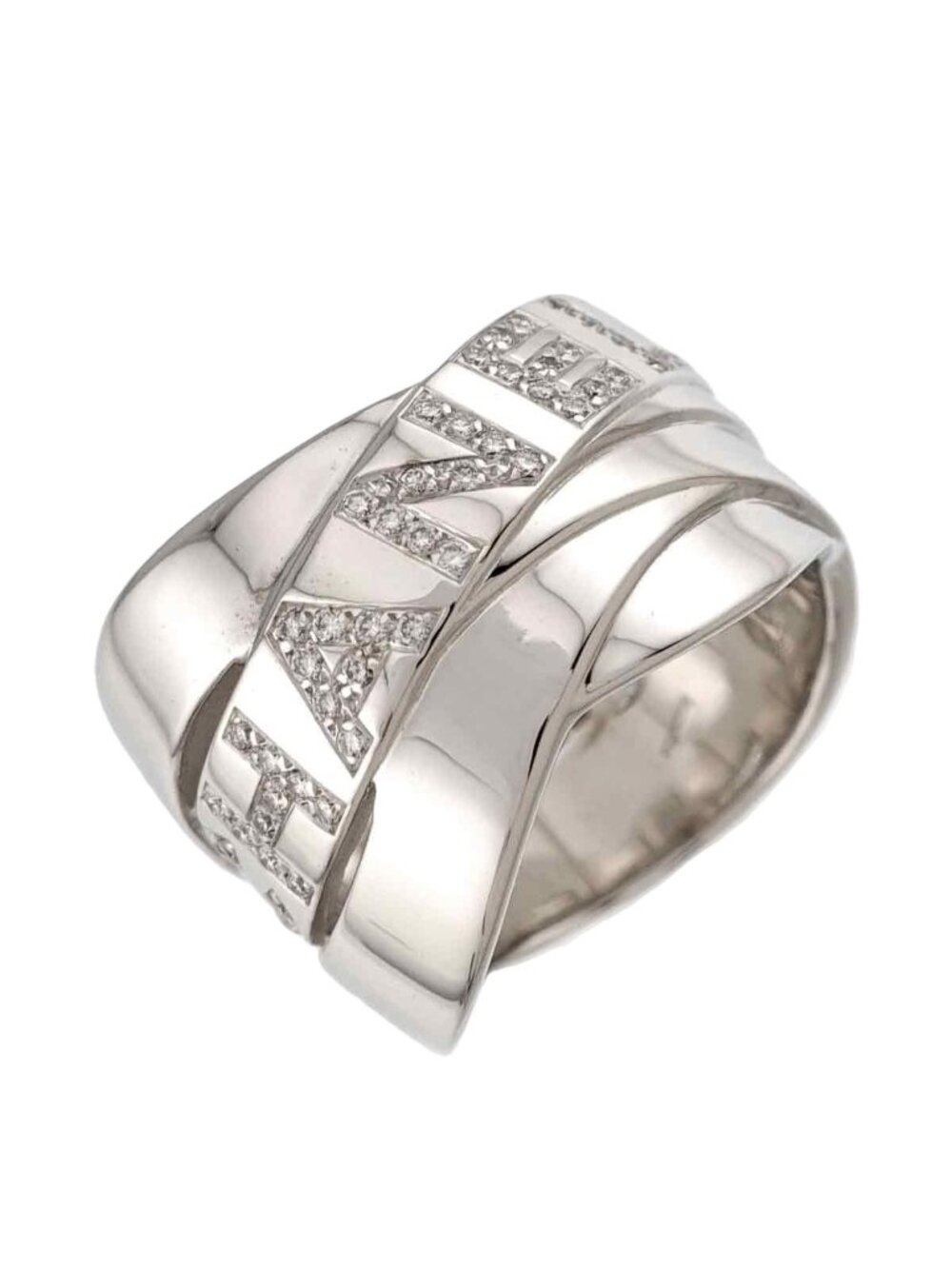 Chanel Boldic Ring Diamond 18k WG White Gold
